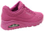 Skechers Womens Uno Stand on Air Comfortable Shoes Magenta