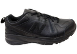 New Balance Mens 608 V5 Slip Resistant Leather 2E Wide Fit Work Shoes