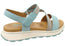 Born Mady Womens Leather Sandals With Comfortable Footbed