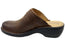 Born Avoca Womens Cushioned Comfort Footbed Leather Platform Clogs