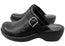 Born Avoca Womens Cushioned Comfort Footbed Leather Platform Clogs