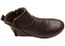 Scholl Orthaheel Nina II Womens Comfort Supportive Leather Ankle Boots