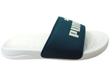 Puma Womens Popcat 20 Comfort Slides Sandals Emerald Ice Alpine Snow