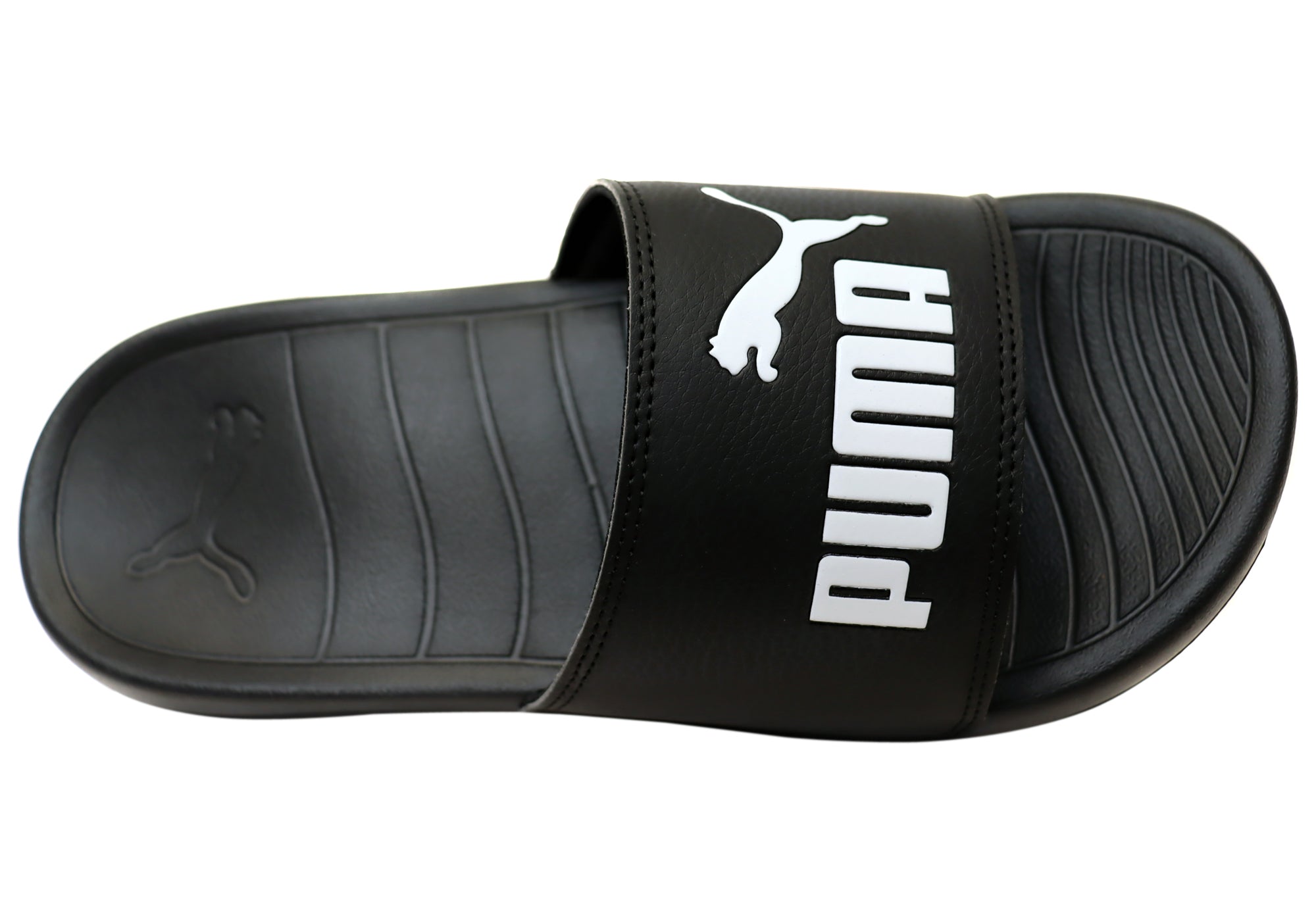 Puma Womens Popcat 20 Comfortable Slides Sandals Black Puma Black