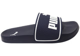 Puma Mens Leadcat 2 0 Comfortable Slides Sandals Peacoat Puma White