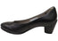 ECCO Sculptured 45 Womens Leather Block Heeled Pump Heels