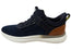 Florsheim Mens EE Extra Wide Fleet Knit Elastic Lace Sneakers