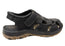 Born Mens Cabot III Leather Closed Toe Sandals With Comfort Footbed