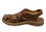 Born Mens Cabot III Leather Closed Toe Sandals With Comfort Footbed