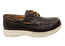 Born Mens Leather Mariner 3 Eye Boat Shoes With Comfortable Footbed