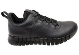 ECCO Mens Comfortable Leather Gruuv GTX Sneakers Shoes