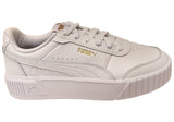 Puma Carina Mia Womens Comfortable Sneakers White Puma Gold