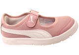 Puma Courtflex V3 Lina V PS Kids Girls Comfortable Mary Jane Shoes
