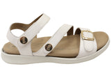 Homyped Erin Buckle Sandal Womens Comfortable Leather Wide Fit Sandals