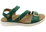 Homyped Erin Buckle Sandal Womens Comfortable Leather Wide Fit Sandals