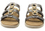 Homyped Womens Dream Triple Slide Wide Width Comfort Slides Sandals