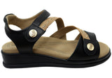 Homyped Magnolia Strap Sandal Womens Comfort Wide Fit Leather Sandals