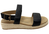 Homyped Mimi Woven Sandal Womens Comfortable Wide Fit Leather Sandals