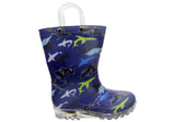 Jellies Shark Lights Baby Toddler Kids Light Up Gumboots