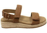 Homyped Mimi Woven Sandal Womens Comfortable Wide Fit Leather Sandals