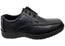 Woodlands Mens Luai Black Comfortable Lace Up Shoes