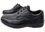 Woodlands Mens Luai Black Comfortable Lace Up Shoes