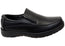 Woodlands Mens Shortall Black Comfortable Slip On Shoes