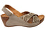 Cabello Comfort Hadasa Womens Comfortable Leather Wedge Sandals