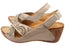 Cabello Comfort Hadasa Womens Comfortable Leather Wedge Sandals