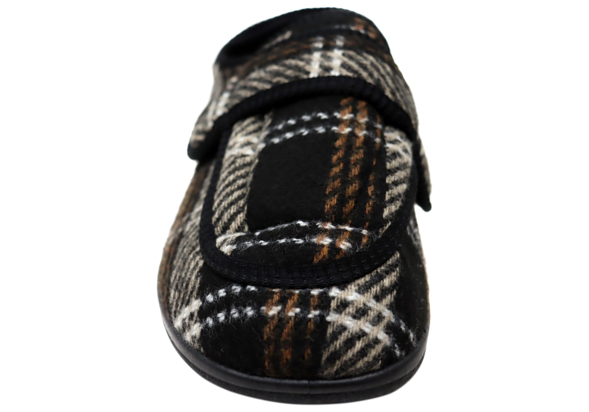 Brown White Check