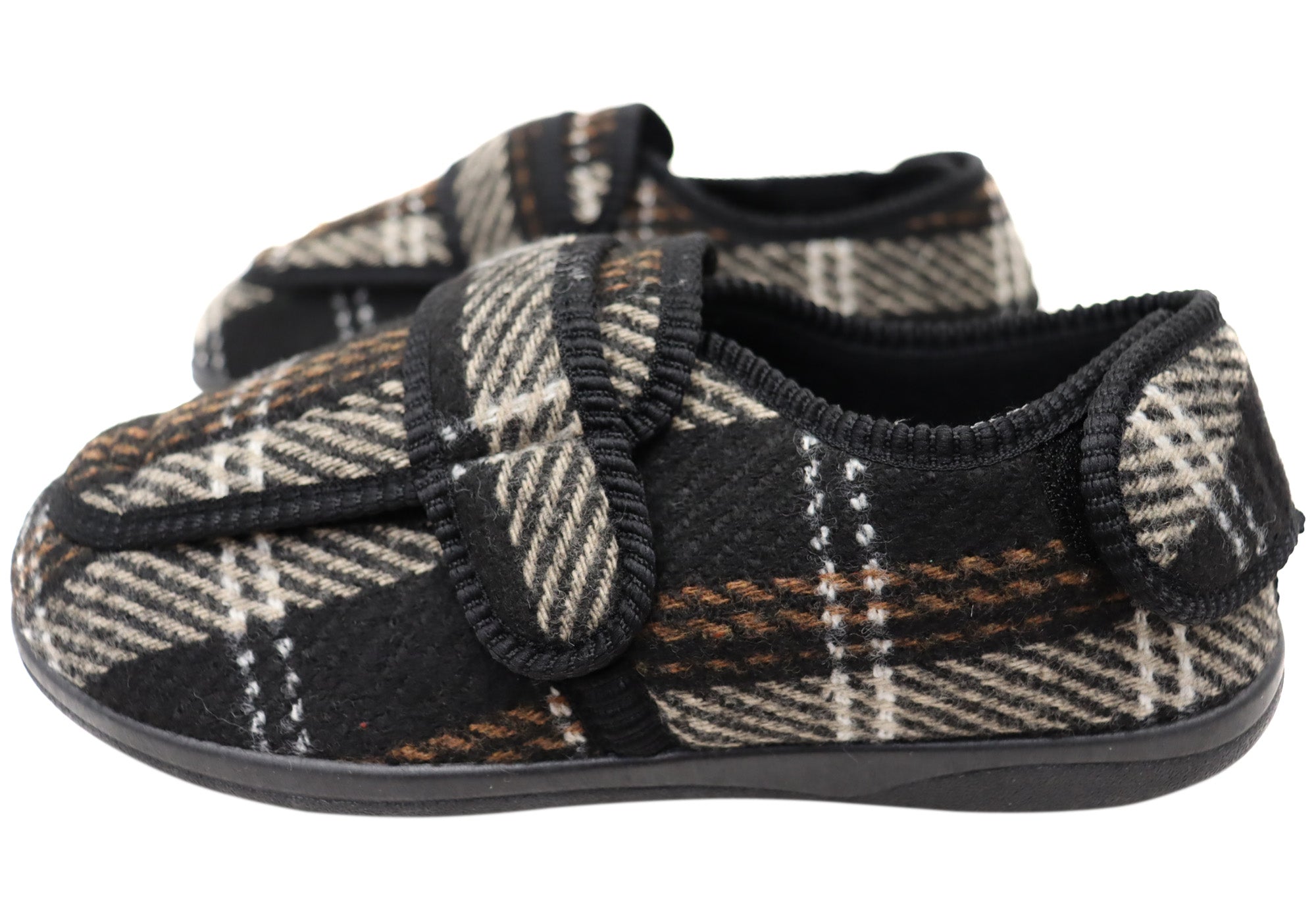 Brown White Check