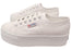 Superga Womens 2790 Platform Comfortable Lace Up Shoes