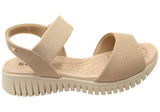 Softli Sophie Womens Brazilian Sandals With Comfortable Footbed