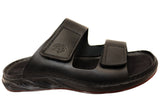 Pegada Thorne Mens Comfortable Leather Slide Sandals Made In Brazil