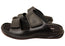 Pegada Thorne Mens Comfortable Leather Slide Sandals Made In Brazil