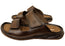 Pegada Thorne Mens Comfortable Leather Slide Sandals Made In Brazil