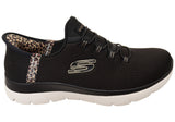 Skechers Womens Slip Ins Summits Leopard Chic Comfortable Shoes