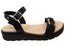 Softli Ebony Womens Brazilian Sandals With Comfortable Footbed