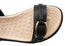 Softli Ebony Womens Brazilian Sandals With Comfortable Footbed