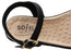 Softli Ebony Womens Brazilian Sandals With Comfortable Footbed