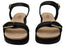 Softli Ebony Womens Brazilian Sandals With Comfortable Footbed