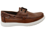 Pegada Vico Mens Leather Comfortable Casual Boat Shoes Made In Brazil