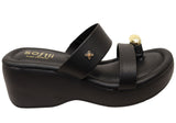 Softli Mia Womens Brazilian Comfort Footbed Platform Thongs Sandals