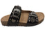 Via Paula Renee Womens Leather Comfort Slides Sandals Made in Brazil