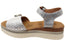 Natural Comfort French Womens Comfortable Leather Sandals Silver