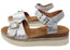 Natural Comfort French Womens Comfortable Leather Sandals Silver