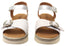 Natural Comfort French Womens Comfortable Leather Sandals Silver