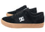 DC Shoes Mens Comfortable Teknic Leather Lace Up Shoes Black Gum