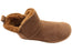 Grosby Nahil Womens Warm Comfortable Indoor Leather Boot Slippers