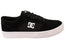 DC Shoes Mens Comfortable Teknic Leather Lace Up Shoes Black White